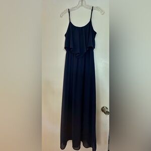 Xhilaration Dark Blue Maxi Dress